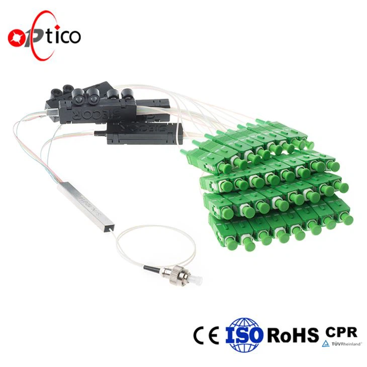 Ribbon Fan Out Fiber PLC Splitter