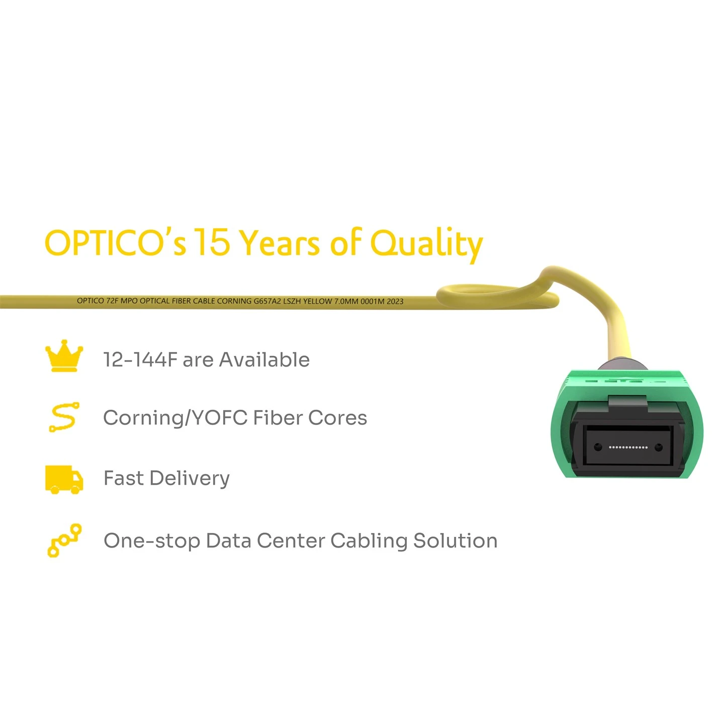 6M 72F MTP OS2 Patchcord 6M 72F MTP OS2 Patchcord